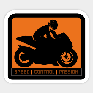 Speed, Control, Passion - Motor Sport Sticker